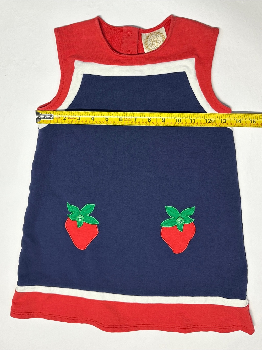 Beaufort Bonnet Strawberry Jumper Dress Size 7 Cute Summer - Picture 8 of 9